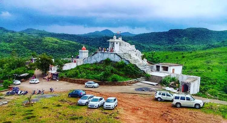 Ubeshwar Mahadev Temple in monsoon season